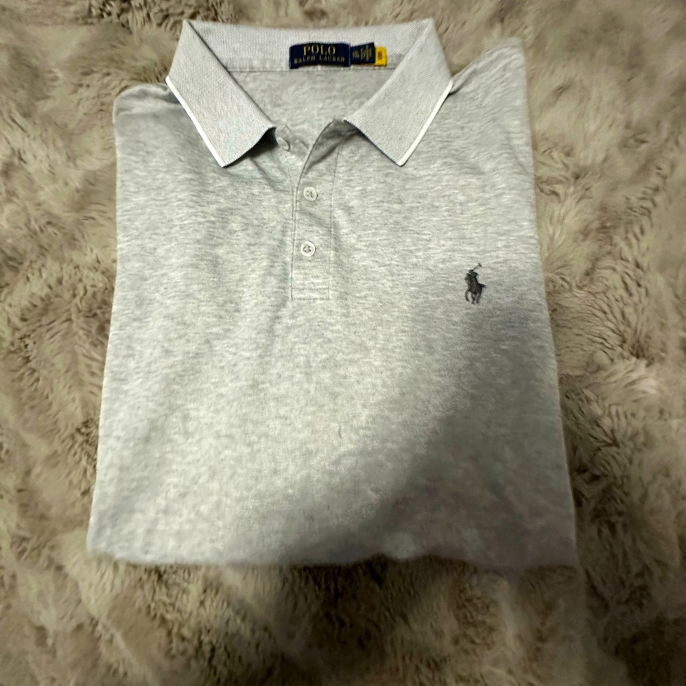 Nwot- POLO RALPH LAUREN DOVE GREY SHORT SLEEVE POLO SIZE XXL